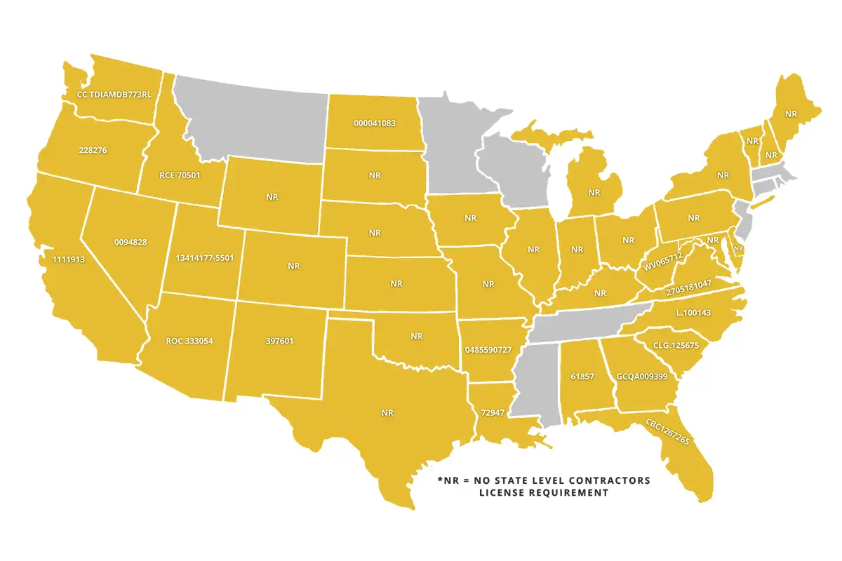 map of our service area